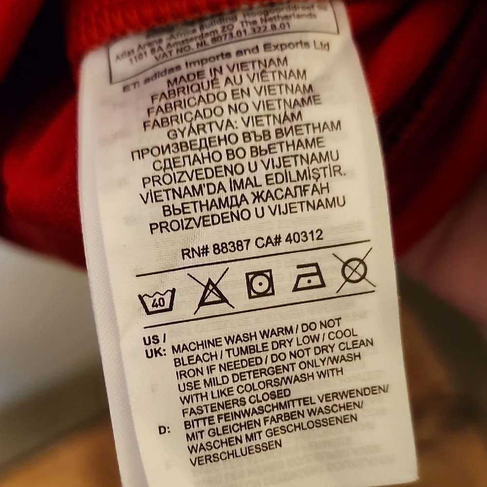 ADIDAS Red Track Jacket - Picture 7 of 7